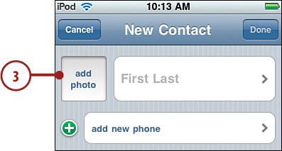 Creating Contacts on an iPod touch Manually