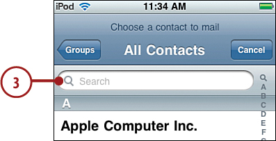 Using Contacts Information in Other Applications