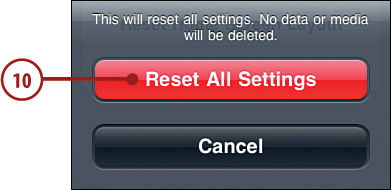 Resetting an iPod touch