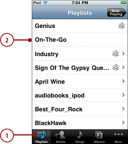 Creating and Listening to an On-The-Go Playlist