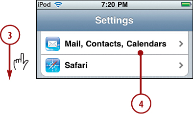 Configuring Other Email Accounts on an iPod touch Manually