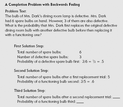 A Sample Completion Problem with Backwards Fading.