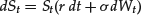 Numbered Display Equation