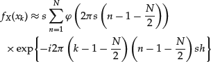 Numbered Display Equation