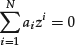 Unnumbered Display Equation