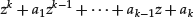 Unnumbered Display Equation