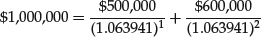 Unnumbered Display Equation