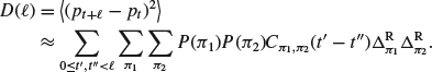 Numbered Display Equation