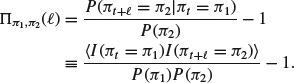 Numbered Display Equation