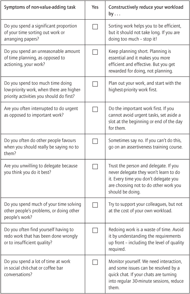 Removing non-value-adding tasks from your work