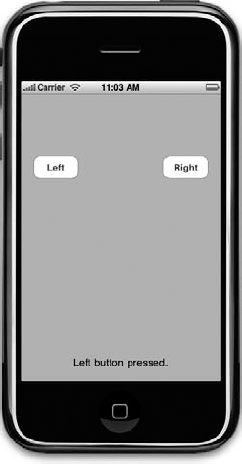 The simple two-button application we will be building in this chapter