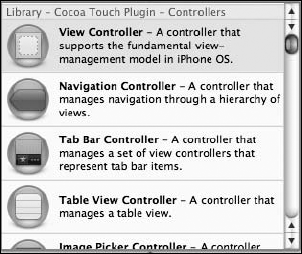 View Controller in the library