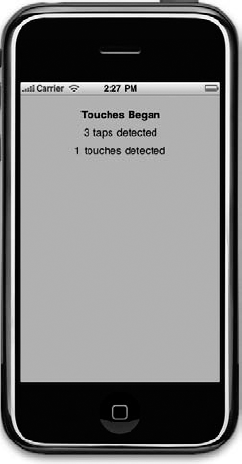 The Touch Explorer application