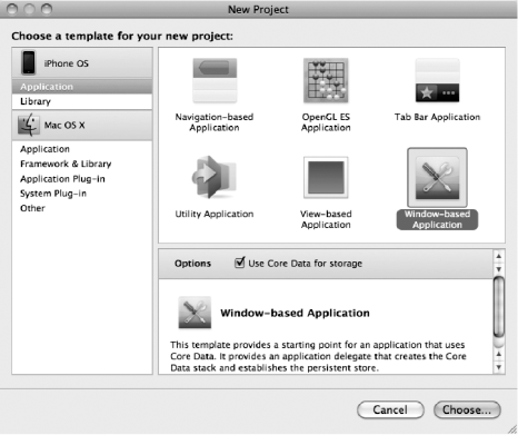 Our dear old friend, Xcode's new project assistant