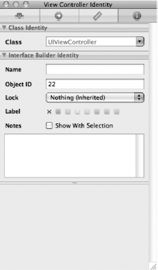 The identity inspector allows us to change the underlying class for the navigation controller's root view controller to our custom controller class.