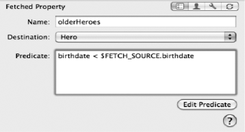 The finished fetched property. Notice that the predicate in the box includes a dollar sign before FETCH_SOURCE, even though you didn't type one.