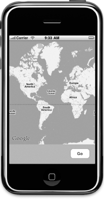 Our MapMe application will start out showing a map of the entire world
