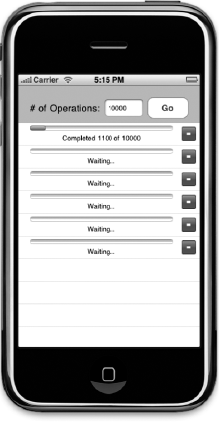 Our final version of the Stalled application will use an operation queue to manage a variable number of square root operations