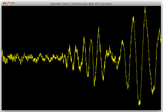 OpenAL capture oscilloscope example for Mac OS X (because iPhone OS does not yet support OpenAL capture)