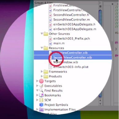 Drag the two new nib files into the Resources folder.