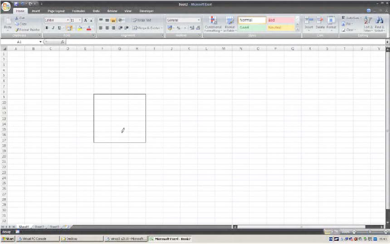 Drawing a border with Excel's pencil tool