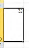 Hitting the heights. Cell data top-aligned