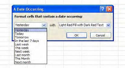 Establishing a date-based rule