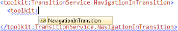 XAML Intellisense for NavigationInTransition