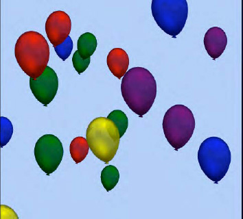 A sample image from the Balloons project