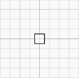 A unit square rendered after a call to LoadIdentity