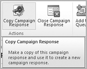 Task B Duplicating a campaign response