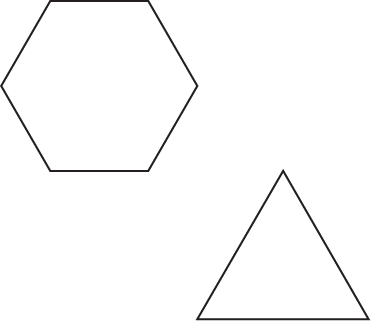 Two shapes created with the drawPath() method