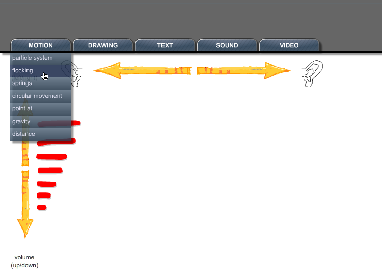 A simple navigation system that loads button properties from an external XML file