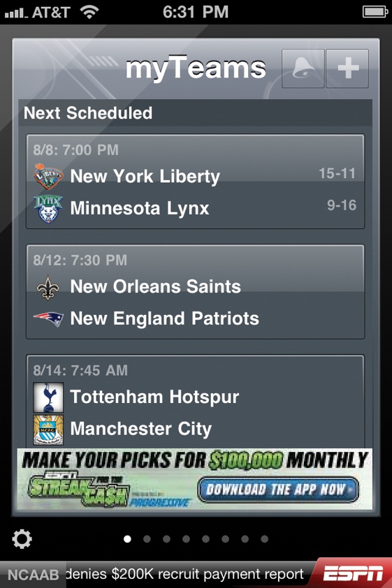 ESPN ScoreCenter