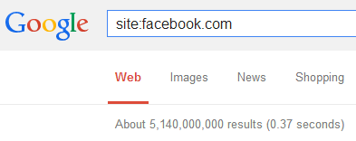 Facebook pages indexed by Google