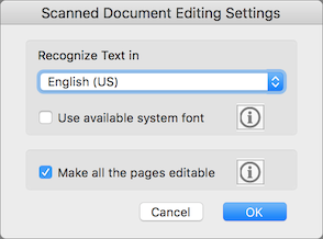 **Figure 8:** Here’s where you tell Acrobat Pro DC to recognize all pages in scanned documents.