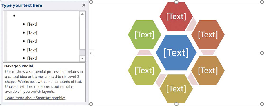 Screenshot of a Gear SmartArt diagram.