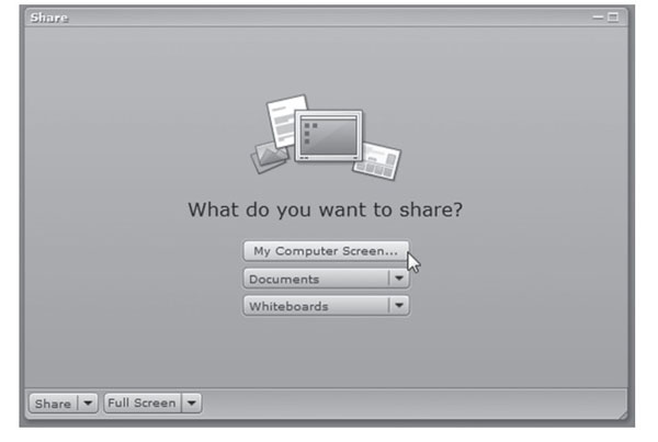 Figure 3. Participant Chat Privileges in Adobe Acrobat Connect Pro