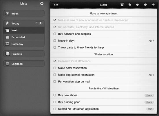 Things makes it easy and fun to create and manage to-do lists.