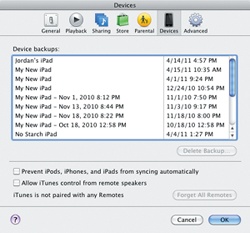 You can delete your iPad backups within iTunes.