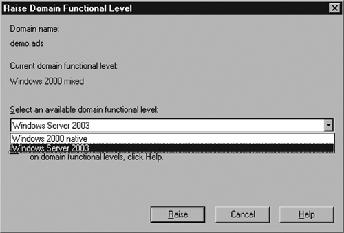 Raising the Domain Functional Level