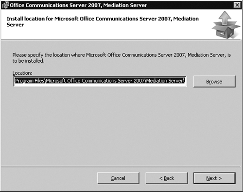 The Mediation Server File Location