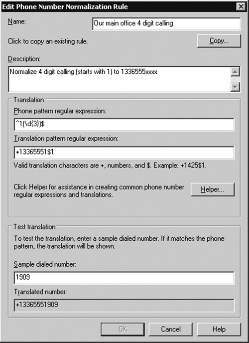 Adding a Normalization Rule for Four-Digit Calling