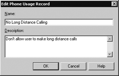 Adding a Phone Usage Record