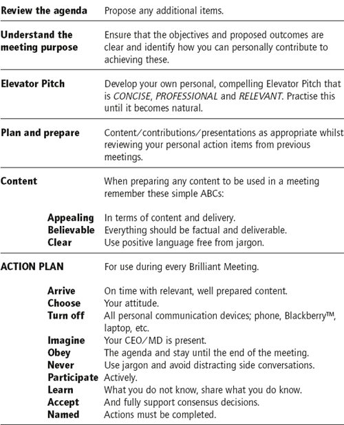 Summary for participating in a Brilliant Meeting