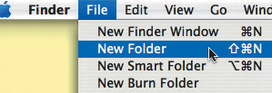 Create a new folder.