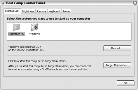 Use the Boot Camp control panel in Windows (located in the System Tray) to restart your Mac in OS X or Windows.