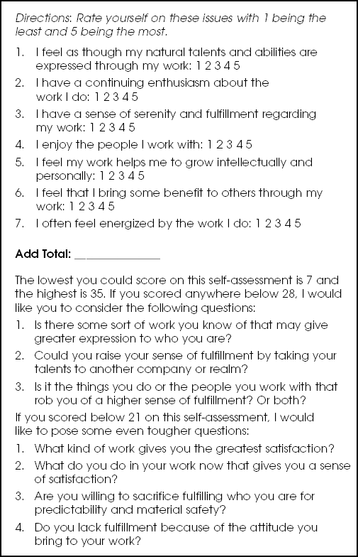 Fulfillment Questionnaire