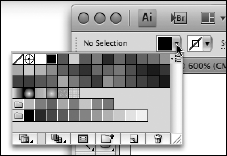 Select any color from the Fill Color Picker.