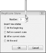 Duplicating states to create an animation.